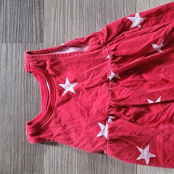 Old Navy Patriotic Red with Stars Dress Size 6-12M - Picture 3 of 7
